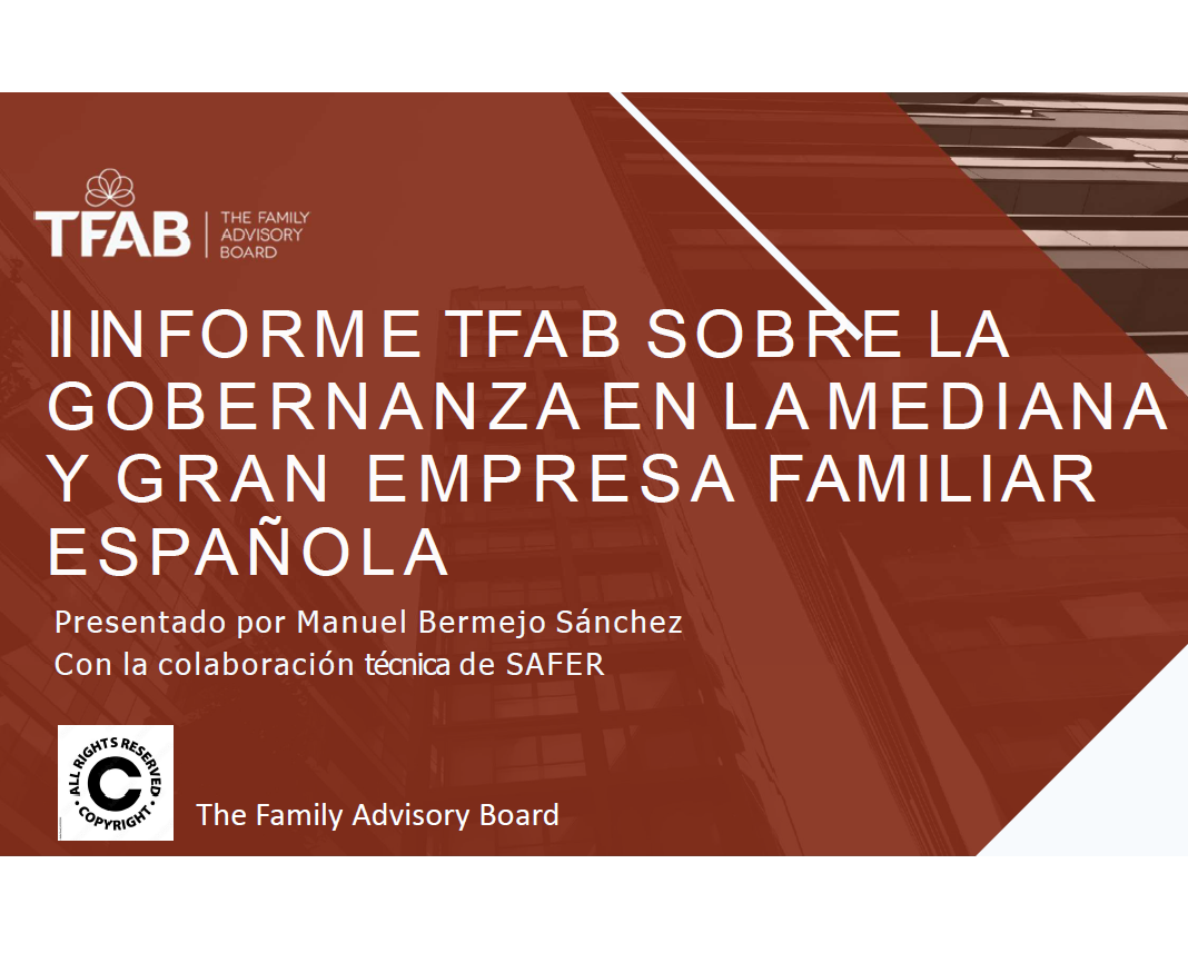 II Informe sobre la gobernanza en la mediana y gran empresa familiar española